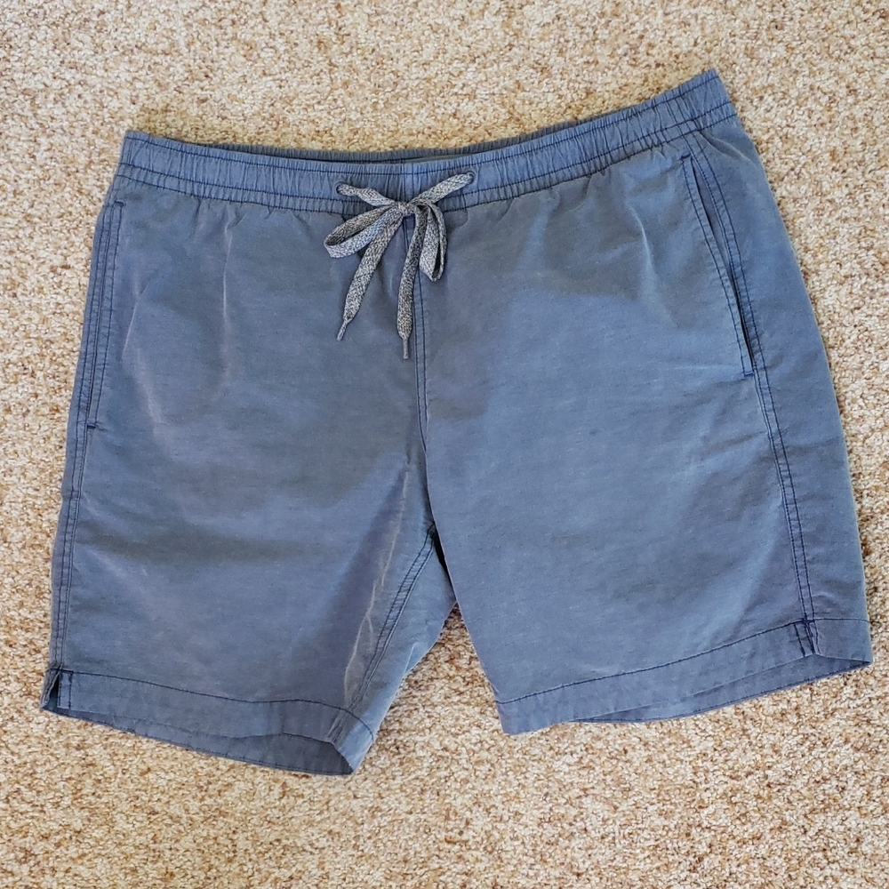 Casual Denim Blue Drawstring Shorts